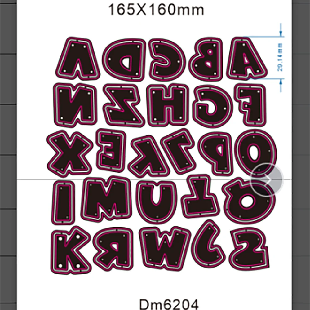 2022 Новинка 26 металлические штампы для резки английских букв альбомов рельефов