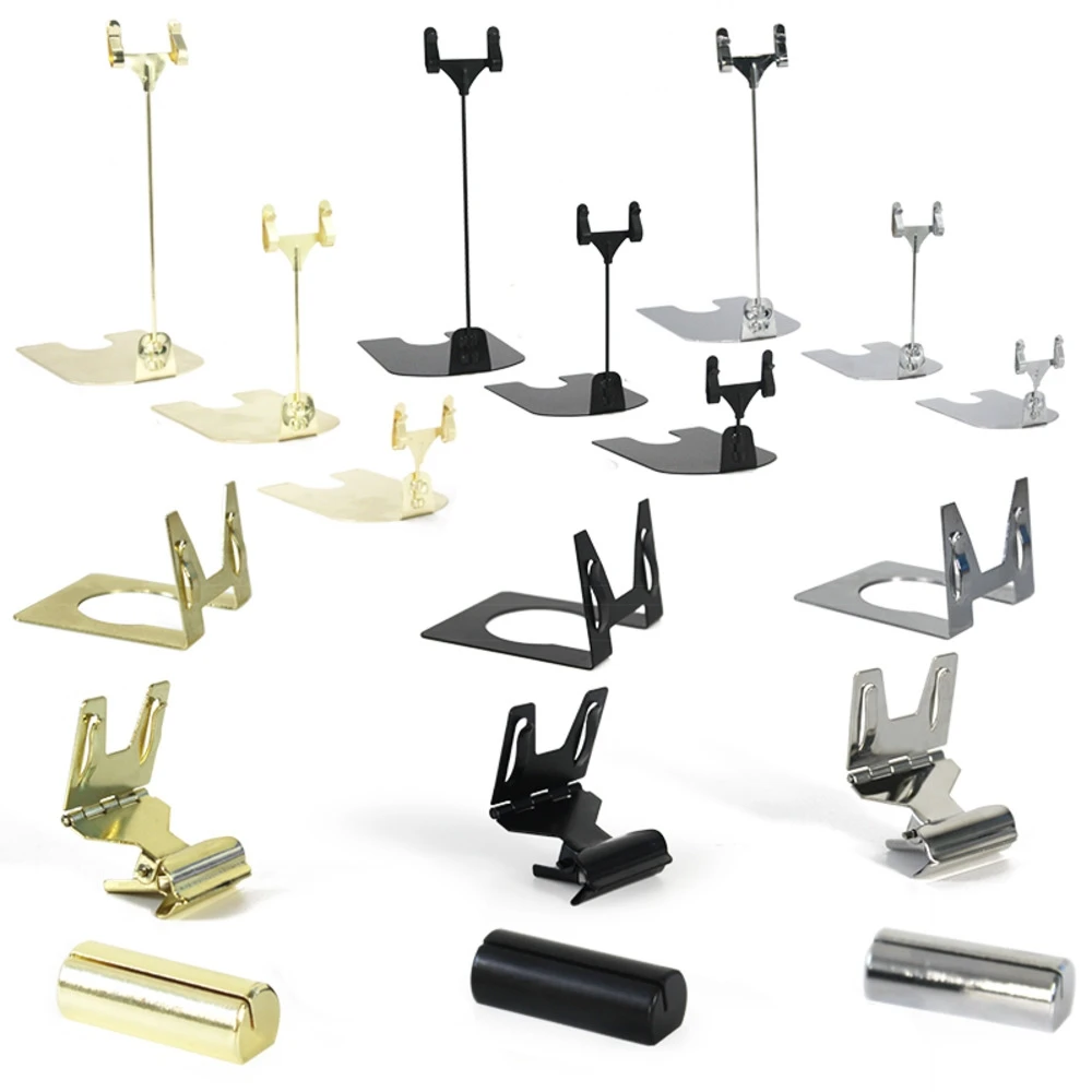 Черная металлическая рекламная витрина-клипса этикетка ценовая бирка для