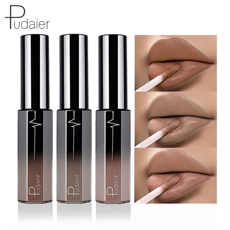 Полуматовый Увлажняющий блеск для губ Pudaier Косметика макияжа жидкая помада