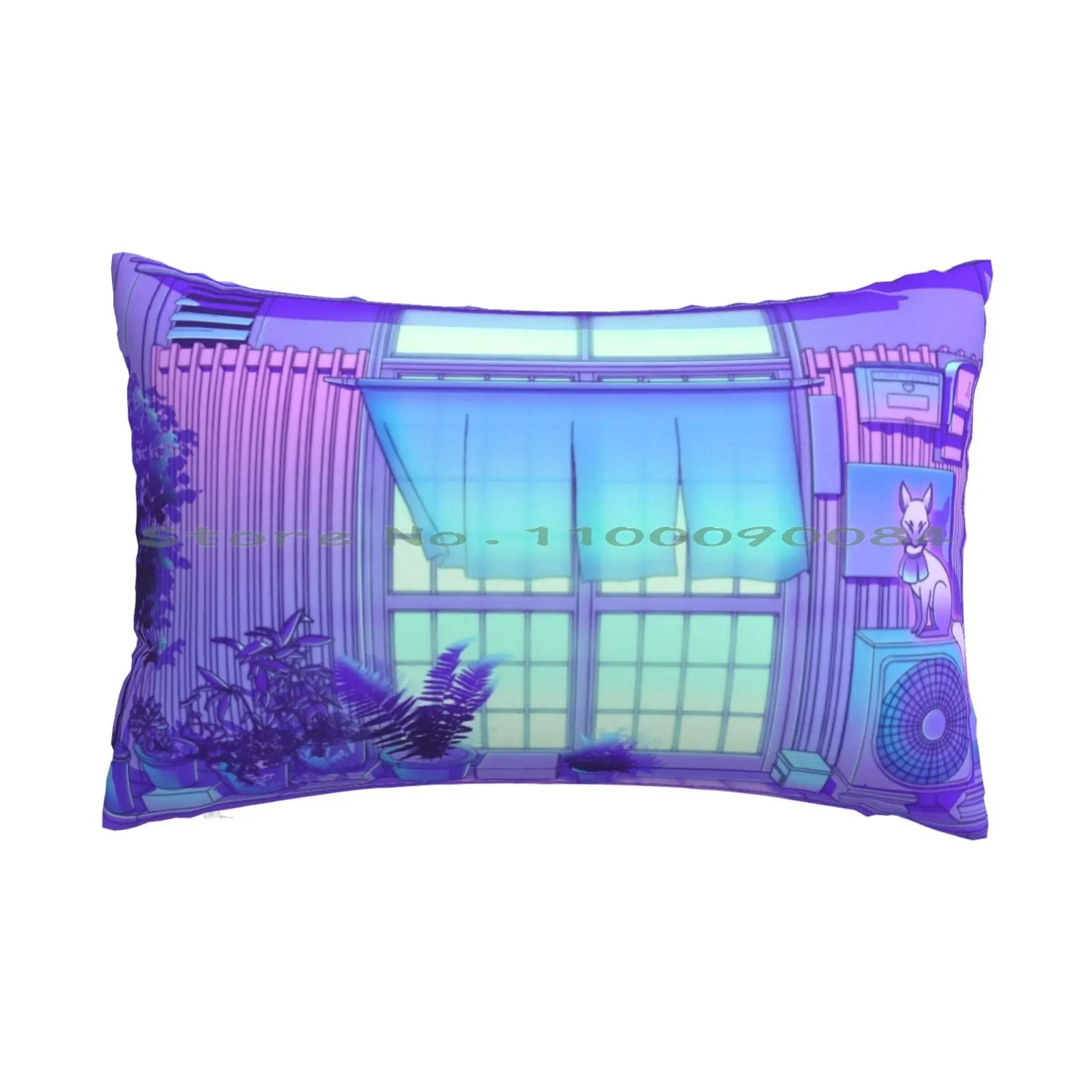 

Чехол Inari Ночная Подушка 20x30 50*75, чехол для дивана, спальни, кухни, лисы, Аниме Манга, пурпурный пастель, Токийский магазин, Япония