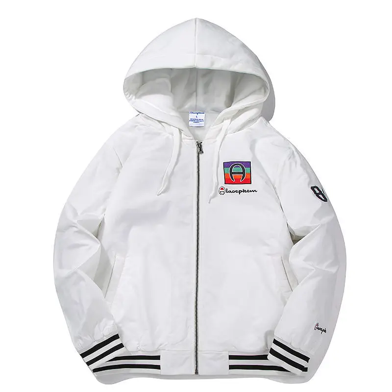 

Champion Han Chao brand jacket cotton jacket hooded autumn and winter youth loose sports lovers embroidered jacket