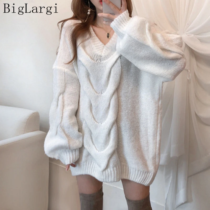 

Женский трикотажный свитер в полоску, повседневный однотонный пуловер в Корейском стиле, модель 2021 на весну и осень