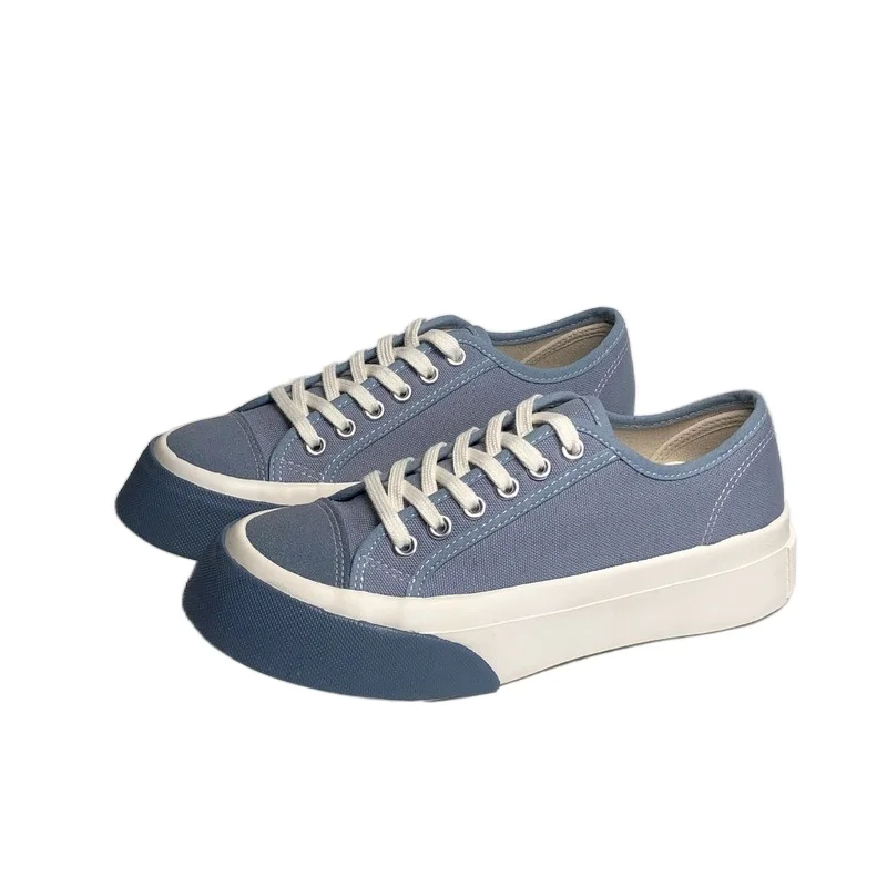 

2021 Spring and Summer New Shoes with Skirts and Thick-soled Canvas Shoes Women's All-match Japanese White Women's Shoes