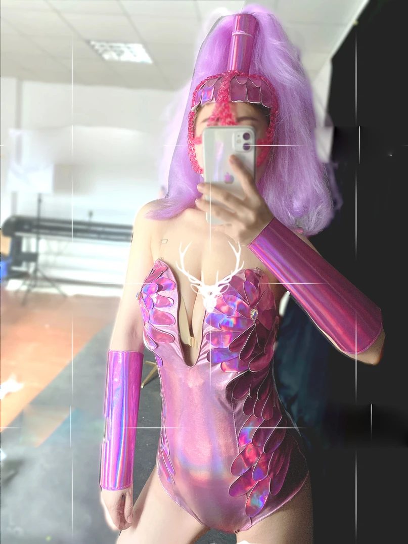 Сексуальная девушка для женщин шоу на сцене Одежда танцев тканевая полоса