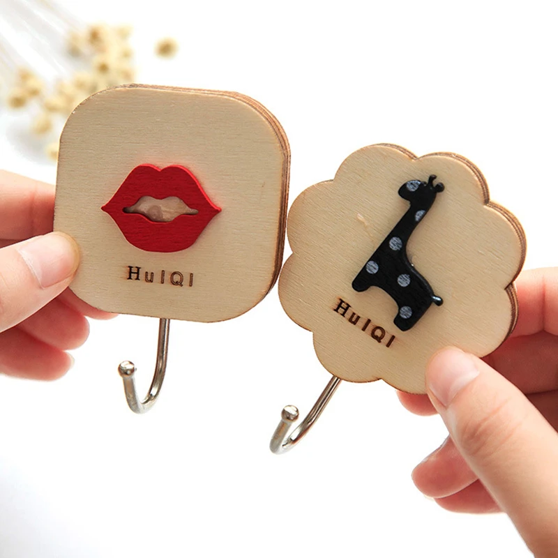 Вешалка из натурального дерева вешалка настенная для вешания пальто крючок