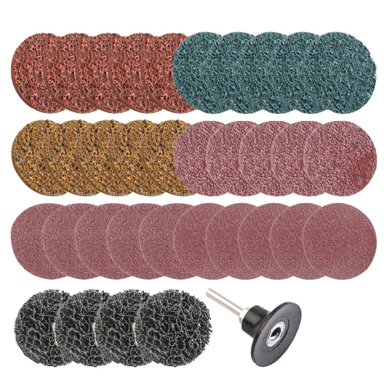 

GTBL 35Pcs Sanding Discs Set 2Inch Quick Change Surface Conditioning Discs For Grind Polish Finish Rust Paint Removal