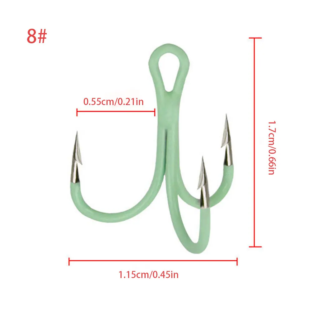 

40pcs Luminous Fishing Hooks Set Carbon Steel Single Circle Fishhook Fly Fishing Jip Barbed Carp Hooks Sea Tackle Accessories