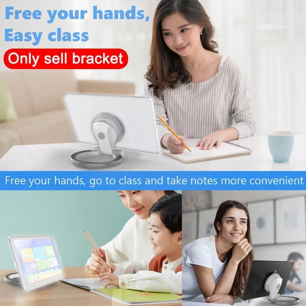 

Adsorption Tablet Ring Holder Multi-function Free Kitchen Stand For Phone Mount Rotation Wall Bracket L9b0