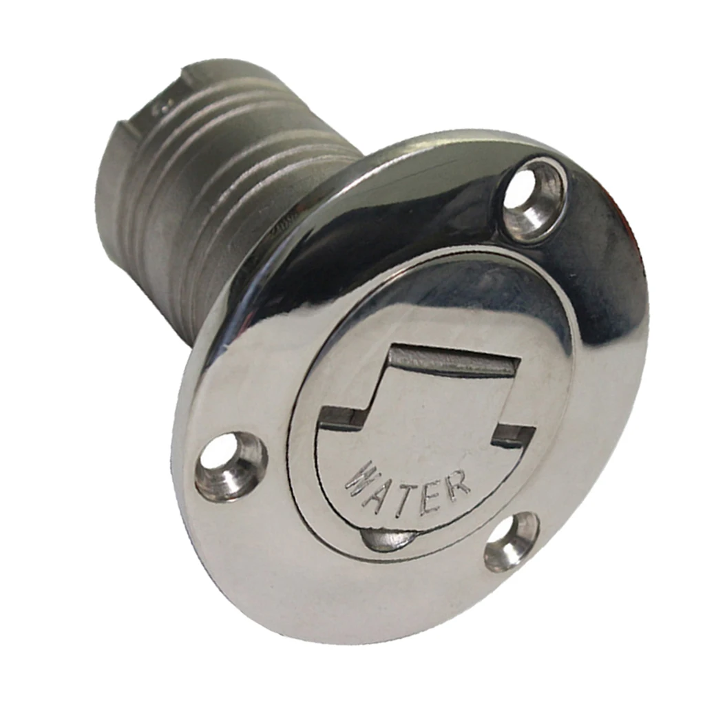 Marine Boat Deck Water Fill/Filler Keyless Cap 2 Inch, 316 Stainless ...