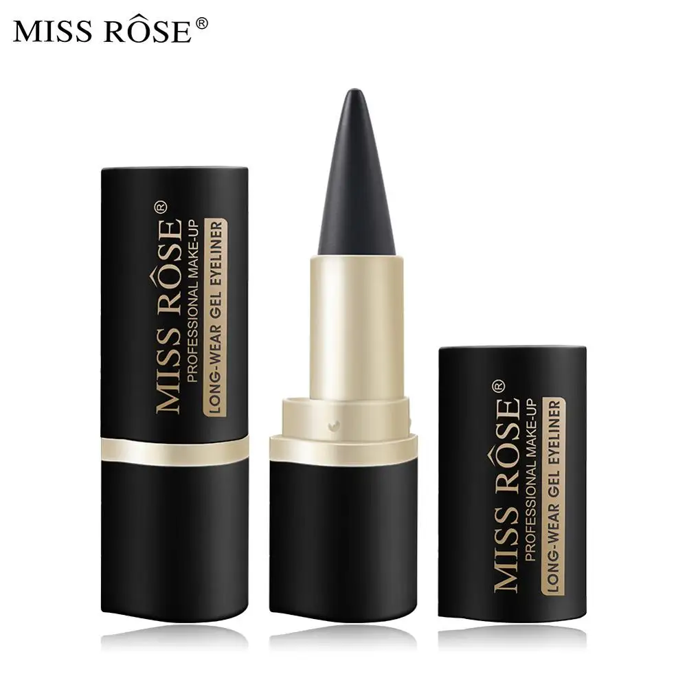 

MISS ROSE long-wear gel eyehiner Waterproof eyeliner eyeliner matte quick-drying eyeliner single head black solid rich eyeliner