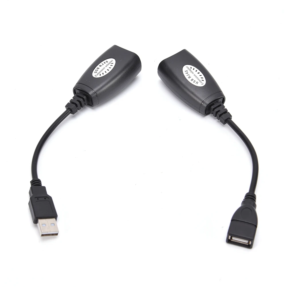 Адаптер-удлинитель USB к RJ45 подключается сетевому кабелю Ethernet CAT5E кабель для