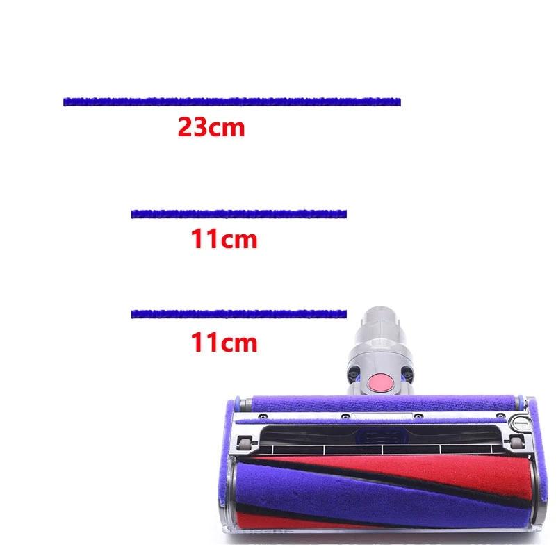 

1Set for Dyson V7 V8 V10 V11 Vacuum Cleaner Soft Roller Head Soft Pile Strip Replacement Pile Strip