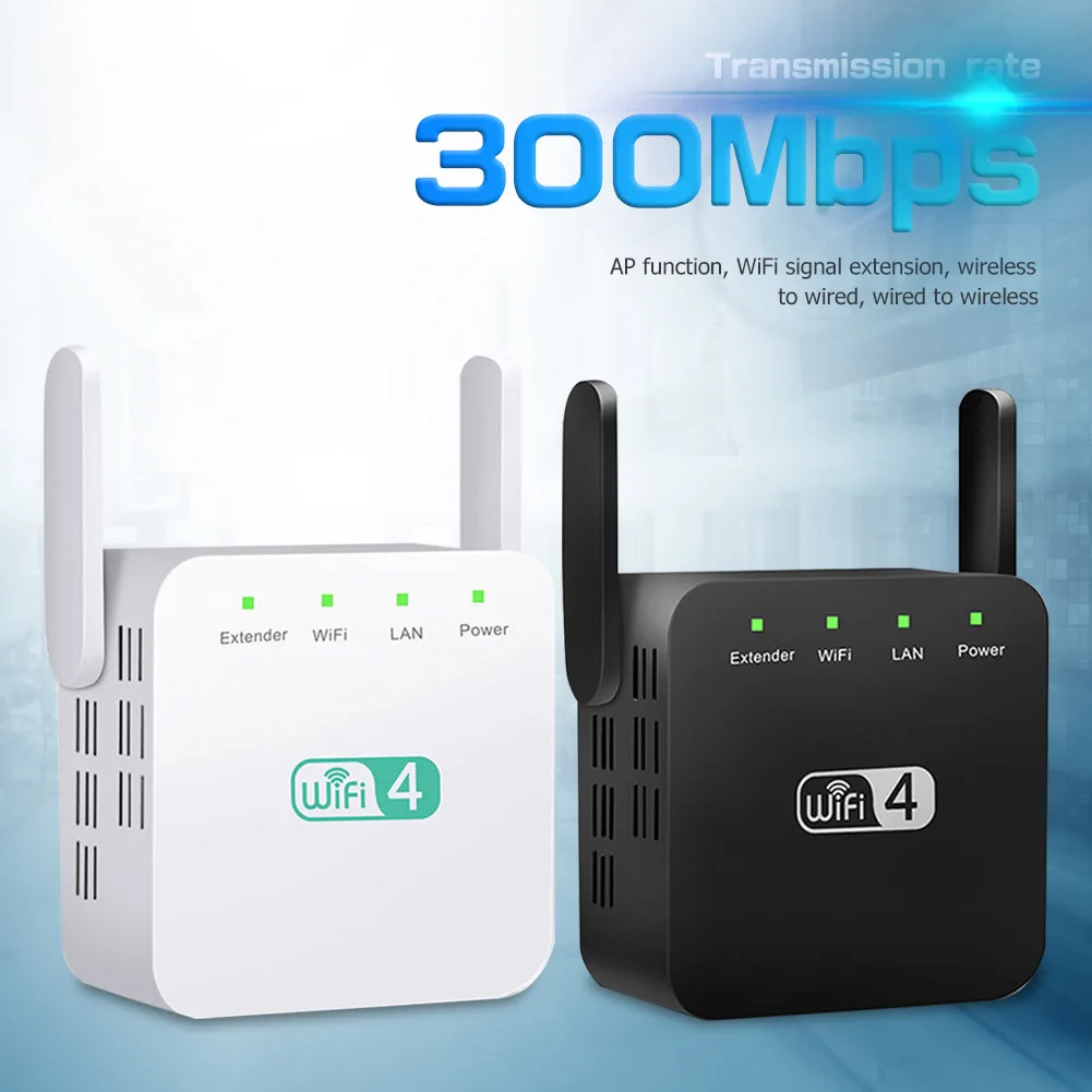 300 Мбит/с WiFi ретранслятор 2 4 ГГц расширитель диапазона беспроводной усилитель