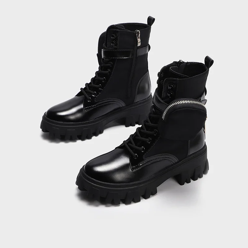 

winter 2020 new Martin boots muffin thick soled short boots British style locomotive boots pocket fashion women's Boots