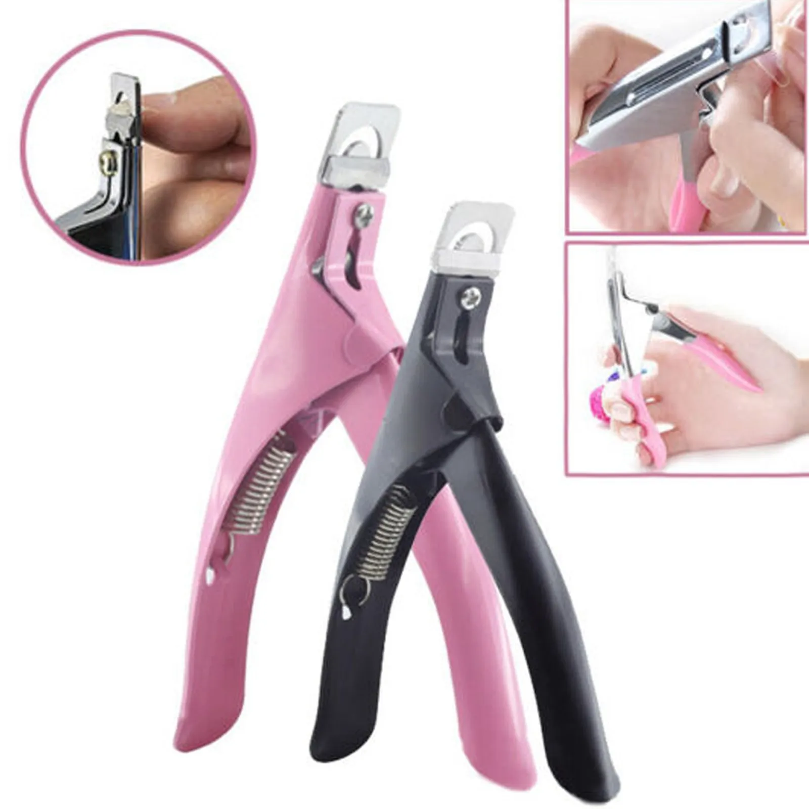 

Профессиональная машинка для стрижки ногтей, специальный тип U-образных накладных ногтей, цветные инструменты из нержавеющей стали для ман...