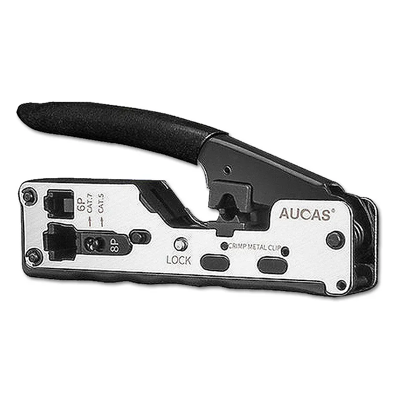 Обжимной инструмент AUCAS RJ45 многофункциональный зажим для кабеля Cat7 Cat6a 8p8c|Сетевые
