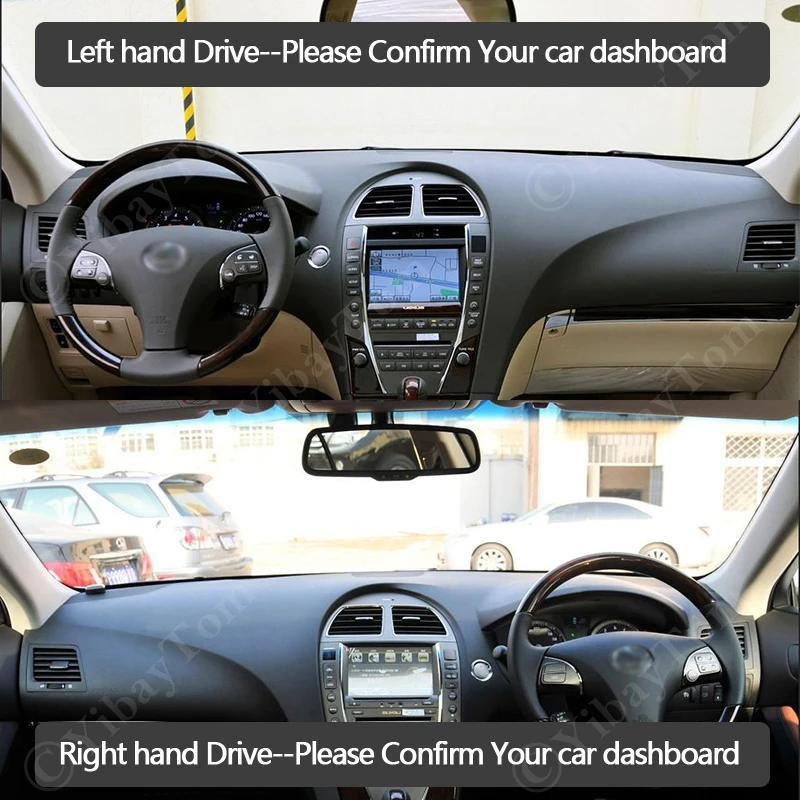 For Lexus ES ES350 2007~2012 XV40 Anti-Slip Leather Mat Dashboard Cover Sunshade Dashmat Protect Accessories ES240 350 2009 2011 |
