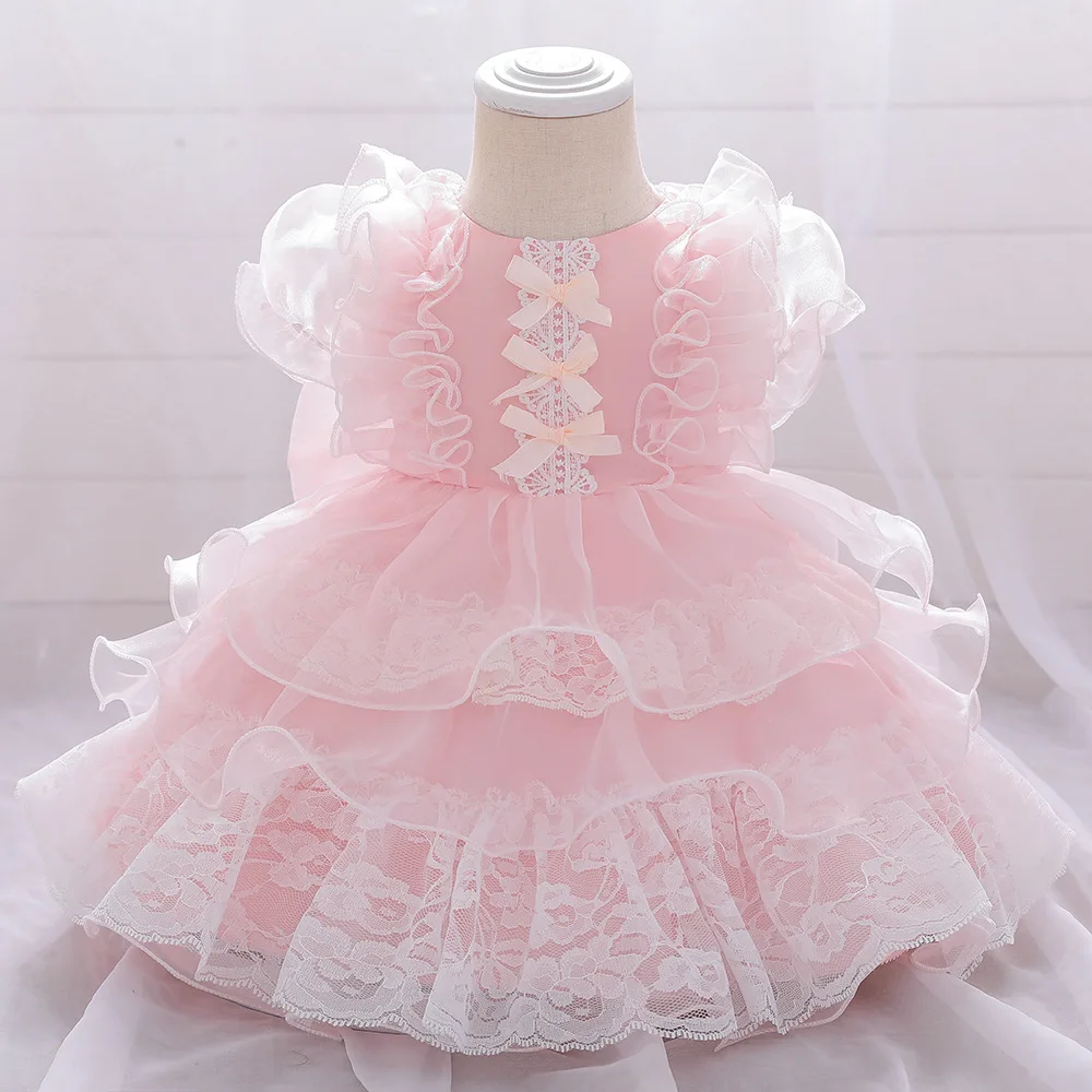 

Розовое Тюлевое платье для первого причастия для девочек, Vestido Daminha Casamento, роскошное бальное платье, платья из органзы с цветами для девочек