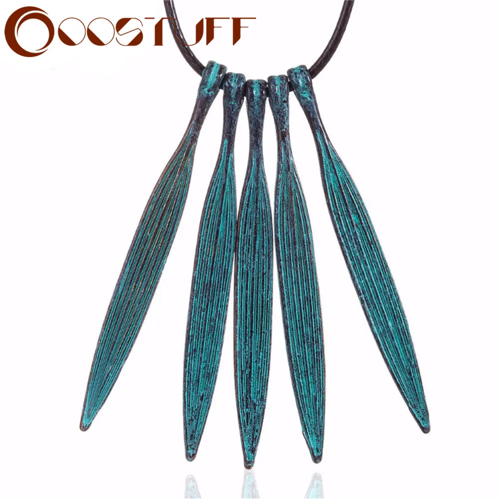 Колье листья старинные ювелирные изделия для женщин заявление ожерелья и кулоны