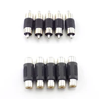 210x dual rca male to male female to female audio connector adapter plug video coupler av cable for cctv camera