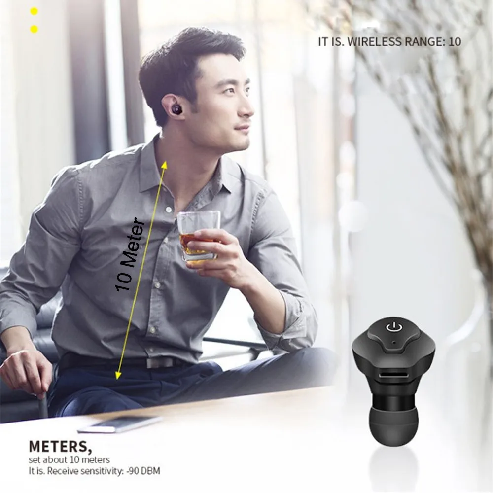 AF A1 Tws Bluetooth наушники мини беспроводные спортивные гарнитура с зарядным кабелем