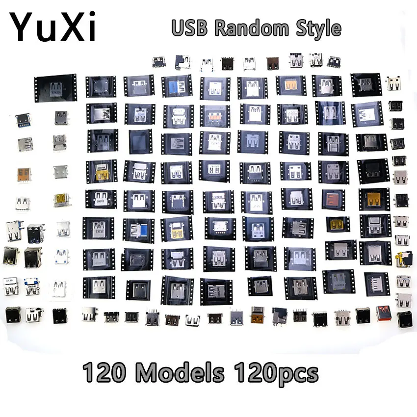 Оригинальный Новый USB-разъем для ноутбука, разъем для зарядки 120 модели 120 шт. для HP/DELL/Lenovo/Samsung/ASUS/Toshiba и т. д. Ноутбук с интерфейсом USB