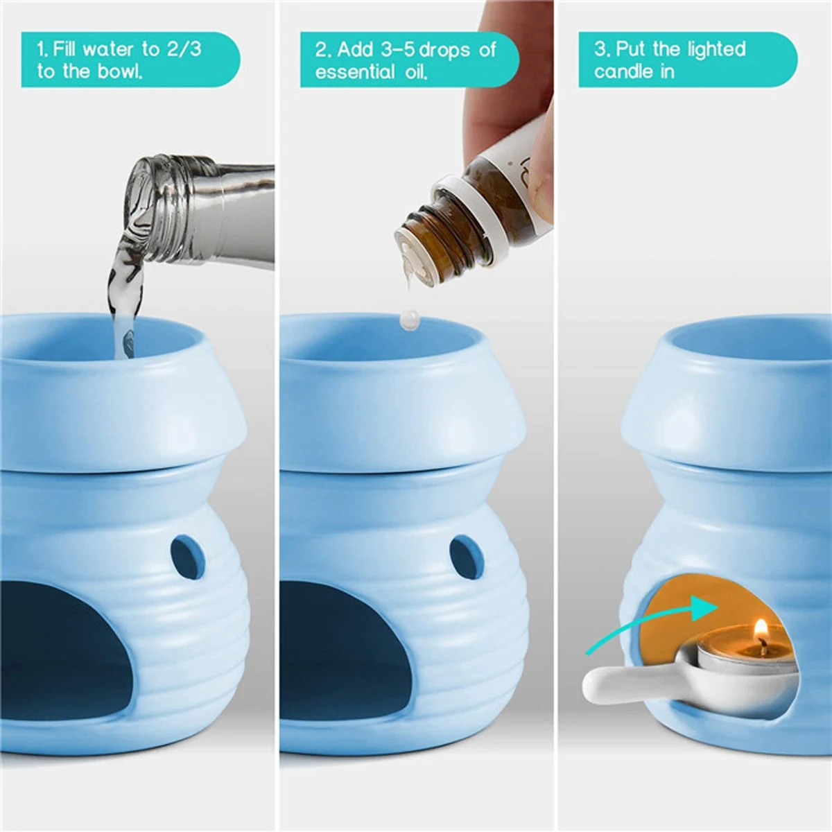 Керамический аромадиффузор 300 мл вместительный съемный ароматизированный