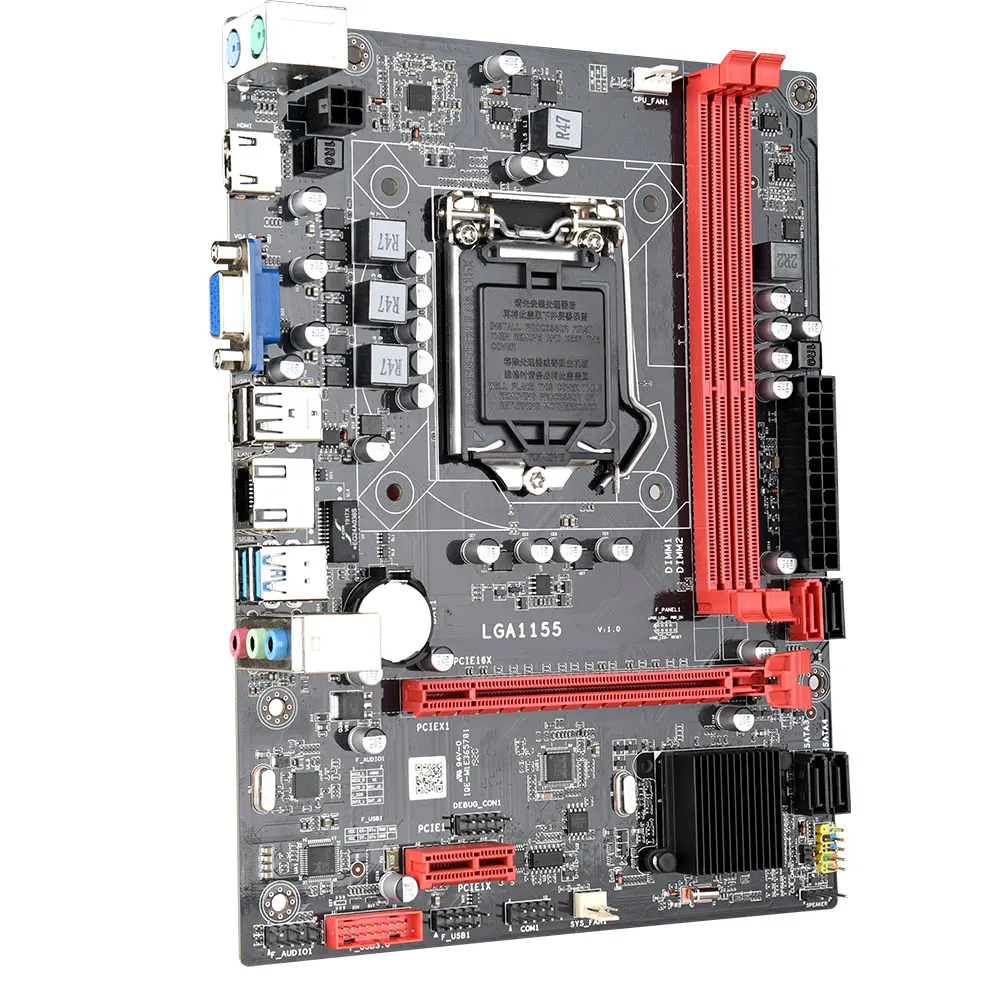 DAIXU B75mATX настольная материнская плата B75 LGA1155 для i3 i5 i7 CPU PCI-E 16X поддержка памяти ddr3