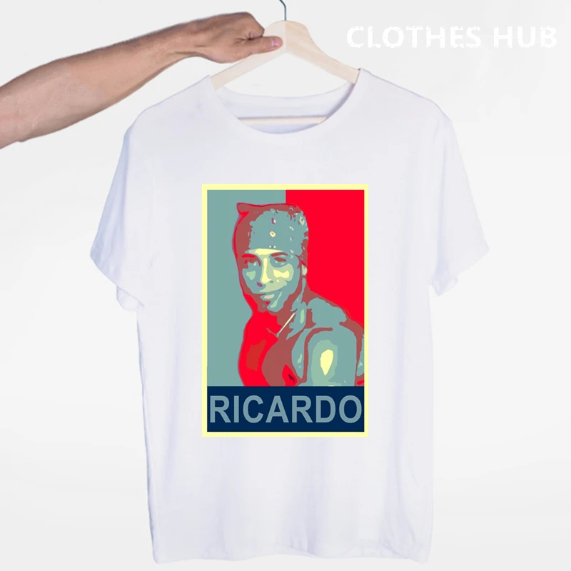 Pocket Ricardo Milos, Мужская футболка, аниме, эстетика vaporwave, рождественские футболки, футболка с принтом, топ, футболка, Мужская одежда, Harajuku, футболка - Цвет: E