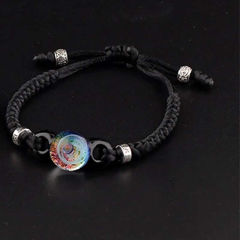 Вселенная Туманность ручной работы стеклянные планеты кулон ожерелье галактика