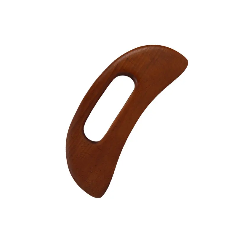 

New Carbonized Wooden Guasha Massage Scraper Pressure Therapy Acupoint Massager Facial Body Health Care Handle Massage Tool