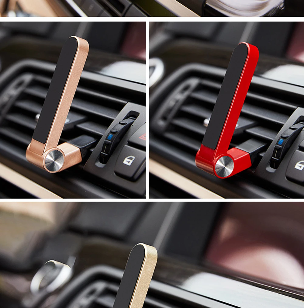 Магнитный держатель для телефона в автомобиле универсальный для iPhone 7 8 Air Outlet Stand GPS навигация для samsung L образный держатель для сотового телефона