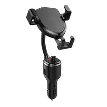 Mobile Phone Holder 10W Wireless Quick Charging Mobile Phone Holder Stand with Fm Bluetooth Transmitter LED digital display