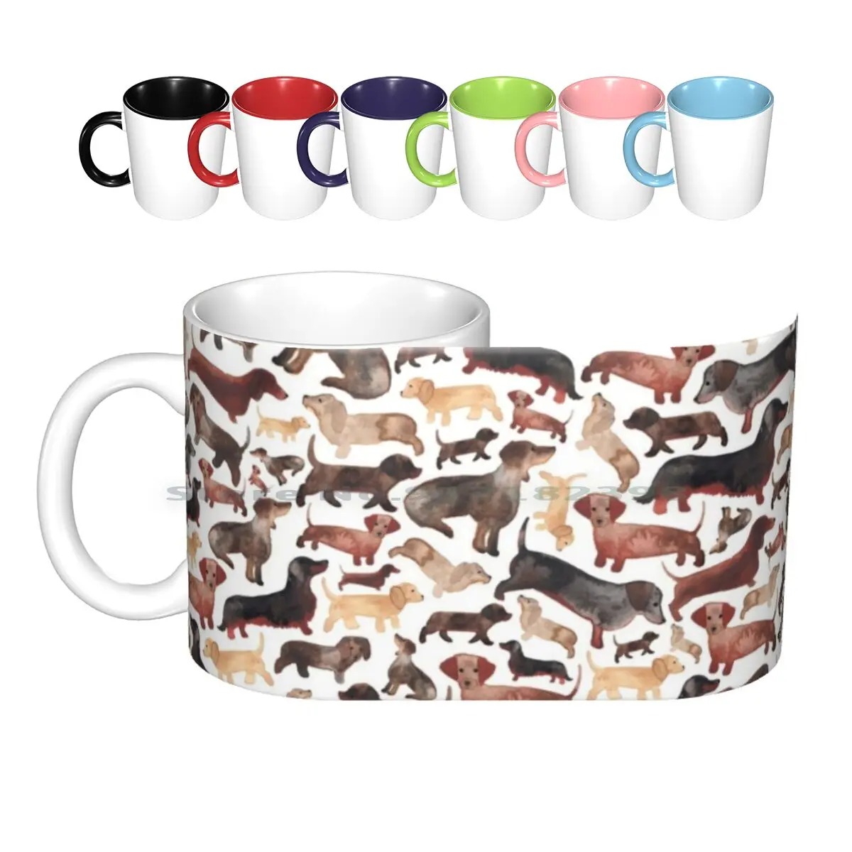 Керамические кружки Dachshunds или сосиски кофейные чашки Кружка для молока и чая