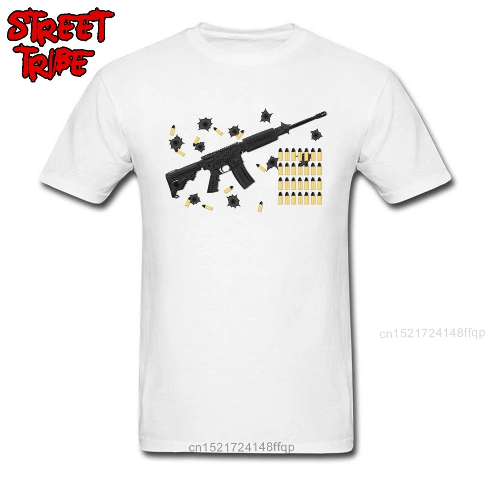 Футболка Ar15 мужские белые топы футболки с огненными рукавами пулеметами