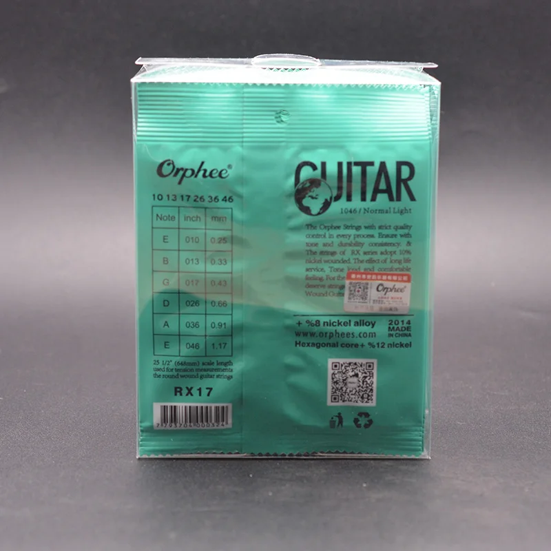 10 шт Orphee RX17 (010 046) отличные яркие тона и нормальный светильник Электрогитары набор