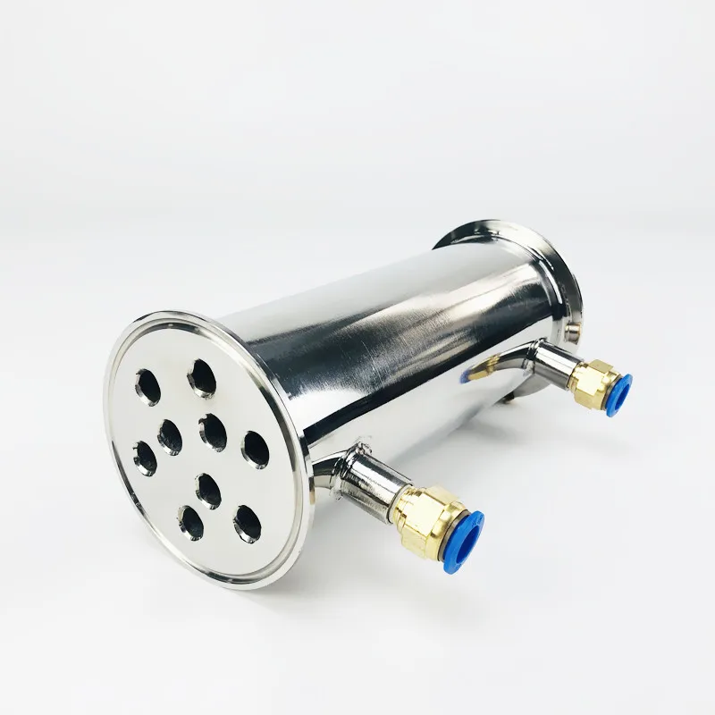 3&quot 76mm(OD91mm) Dephlegmator Reflux Distiller Condenser. Length 200mm With 1/4&quot Female Tread Sanitary Steel 304 - купить по