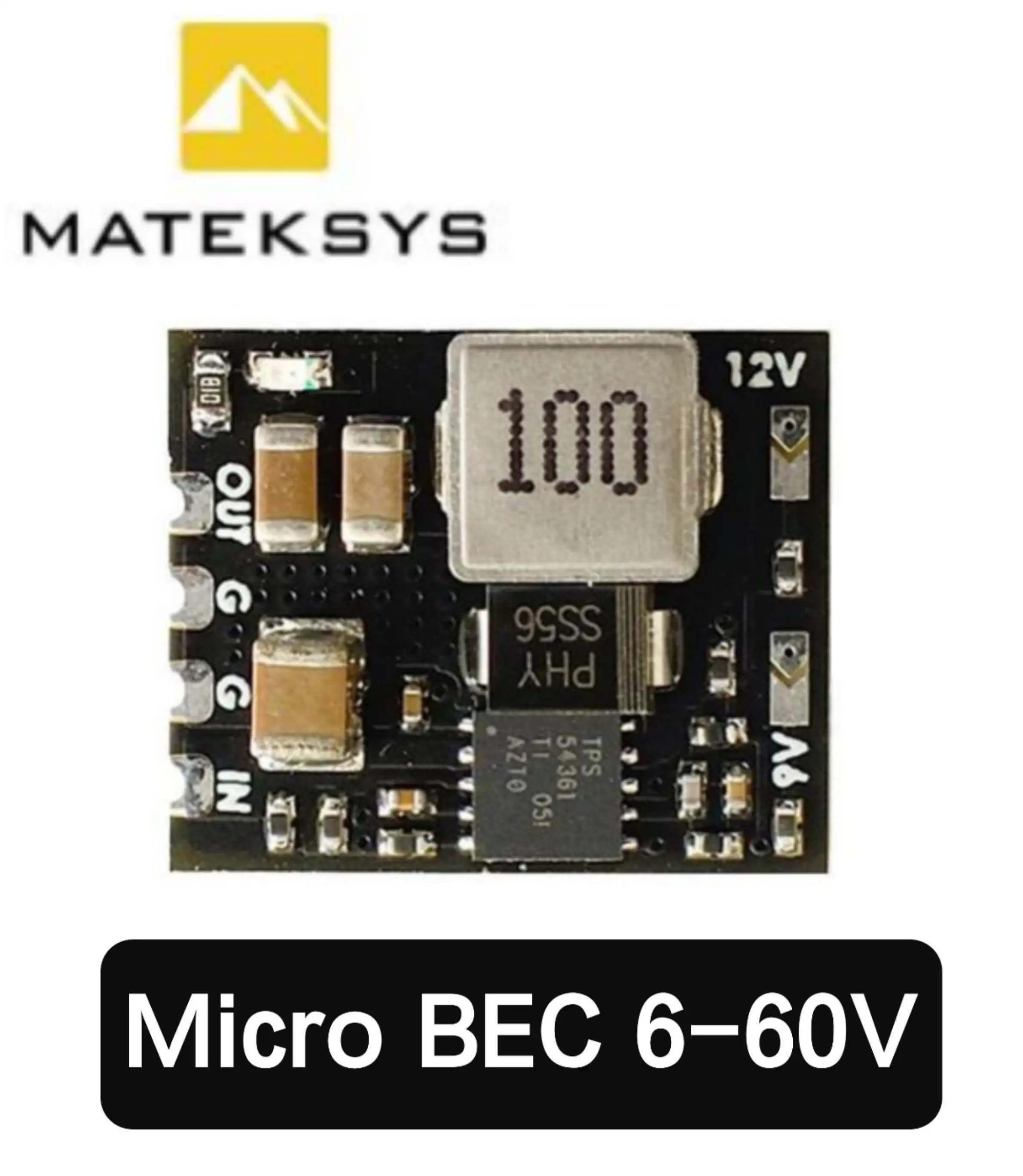 Mateksys MICRO BEC 6 60 В до 5 В/9 В/12 в adj широкий диапазон рабочий вход радиоуправляемые