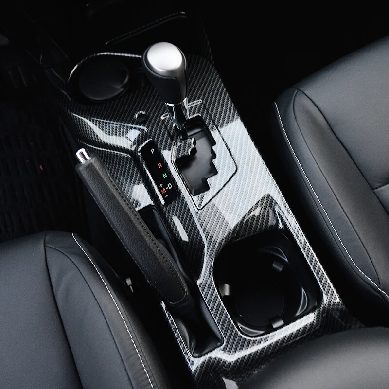Углеродное волокно Хромовая матовая Автомобильная панель переключения передач