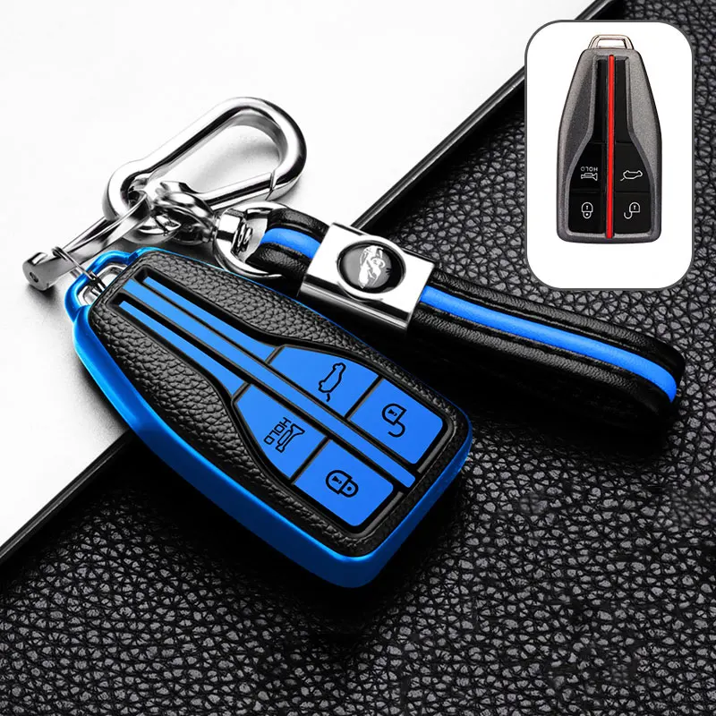 

For Hongqi HS5 H5 H9 HS7 H7 L5 HS3 L9 Soft Leather TPU Car Key Cover Case Bag Shell Protector Keychain Accessories