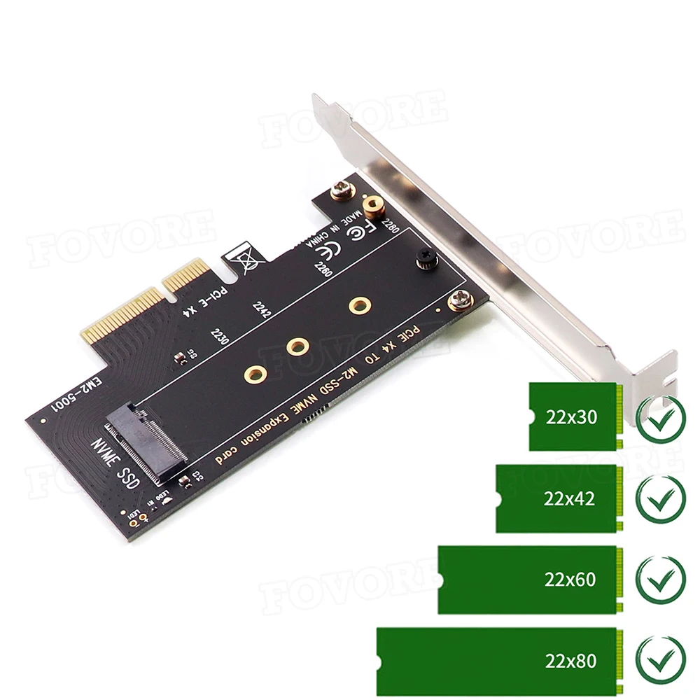 адаптер pcie m2 nvme m 2 2230 2242 2260 2280 ssd pci e 30 поддержка