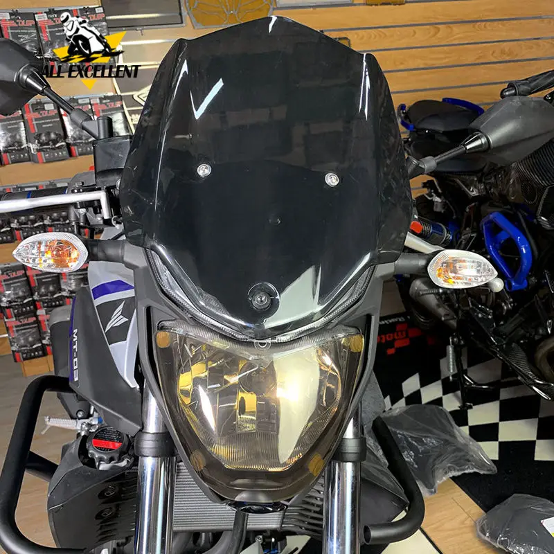 

Защита для лобового стекла и передней фары для YAMAHA MT03 MT 03 2015-2018