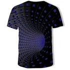 Мужская футболка с круглым вырезом, повседневная забавная футболка с коротким рукавом и 3D-принтом, лето 2021