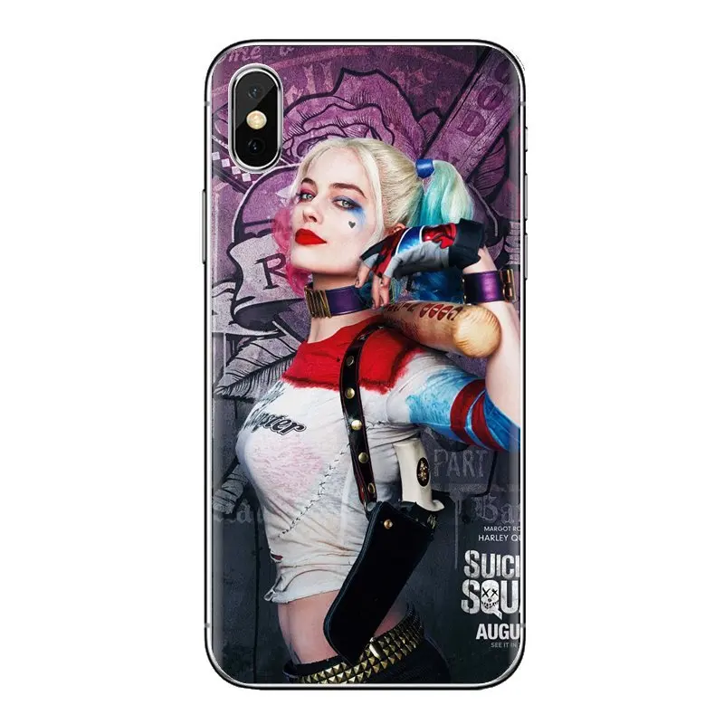 TPU Cover Suicide Squad Harley Quinn Joker For Samsung Galaxy S2 S3 S4 S5 MINI S6 S7 edge S8 S9 Plus Note 2 3 4 5 8 Coque Fundas |