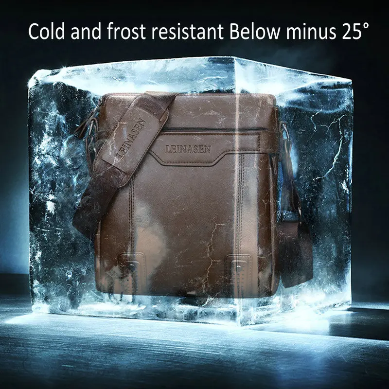 men shoulder bag  pu leather messenger bag man briefcase Antifreeze crossbody bags for male bussiness office bags