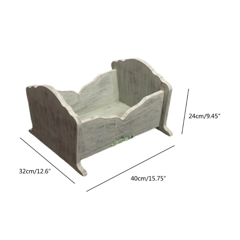 

Newborn Photography Props Furniture Wooden Bed Crib Photo Shooting Posing Accessories for Baby Infant Supplies
