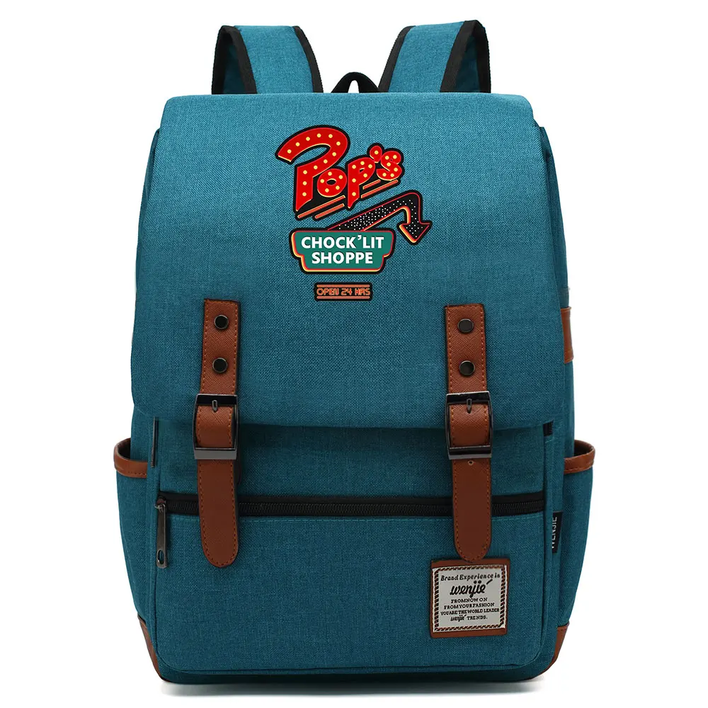 

B0404 Fashion Snake's Chocolate Lighting Shop Buckle Children School bag Teenagers Student Schoolbags Women Bagpack Men Backpack