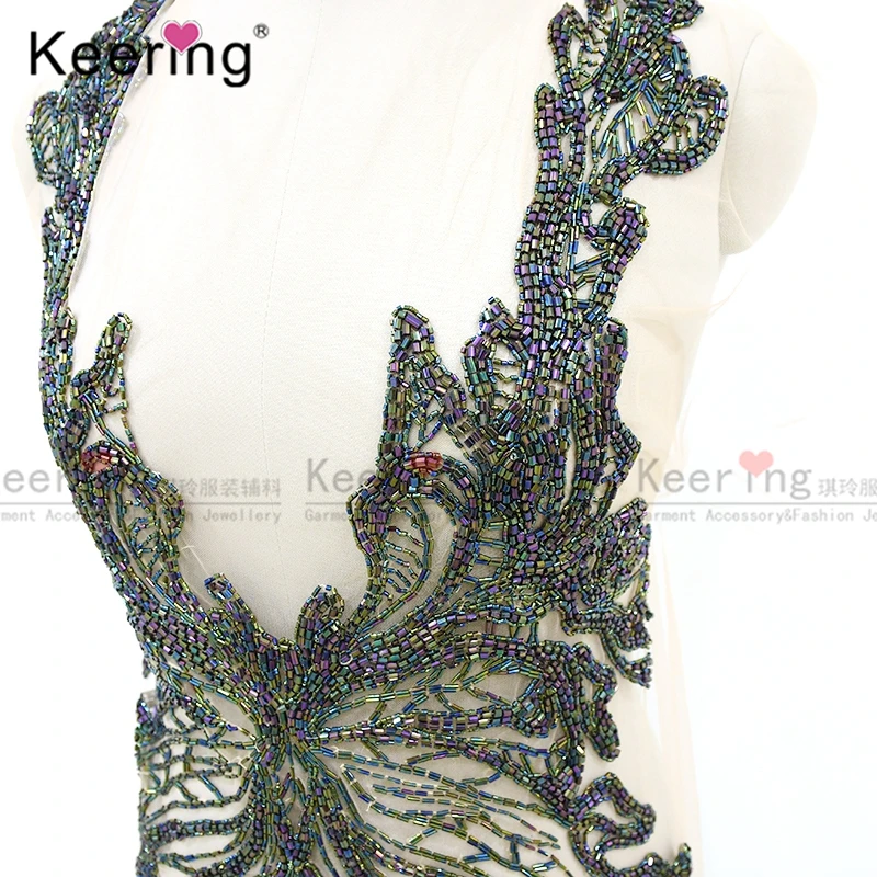 Бабочка бисером Стразы панель для вечернего платья WDP-003 | Дом и сад