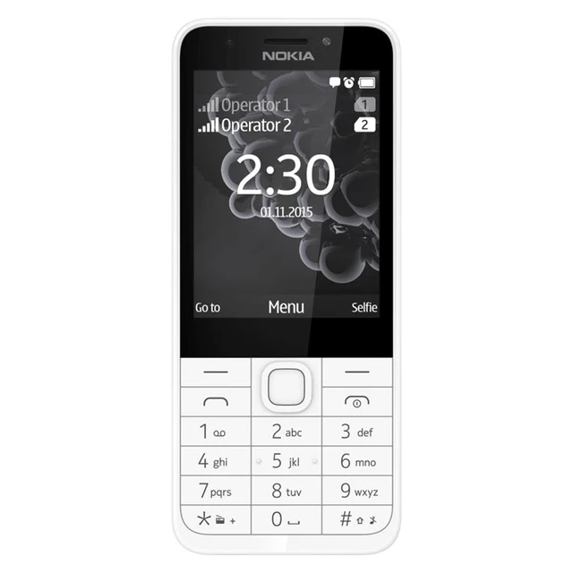 Original Unlocked Nokia 230 2G Mobile Phone Dual SIM 2.8'' Display 2MP Hebrew&Arabic&Russian Keyboard Radio Bluetooth CellPhone 4