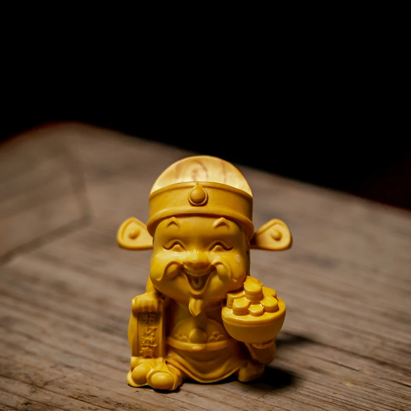 Скульптурные фигурки Фортуны пятисторонние народные мифические резьба по